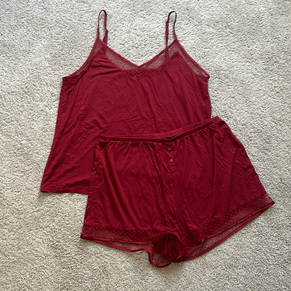 Lace Trim Gap Love Sleep Set